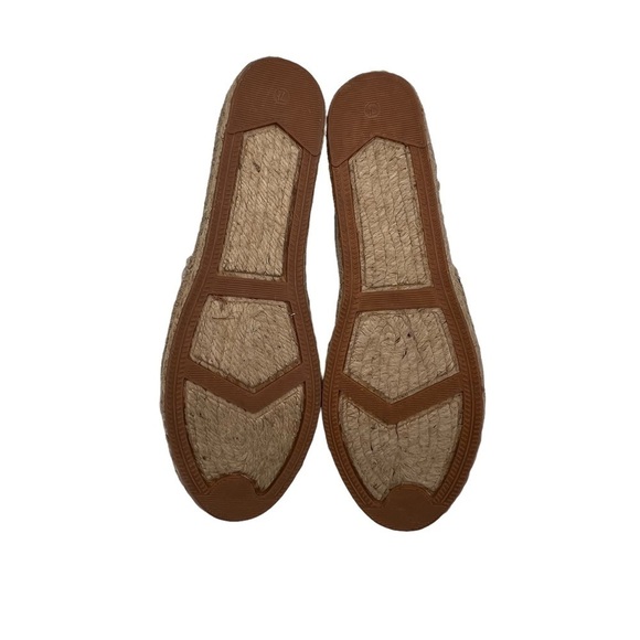 Rebecca Minkoff Tan Black Espadrille Studded Cap Toe Flats Size 7 1/2 Women’s - Picture 10 of 10